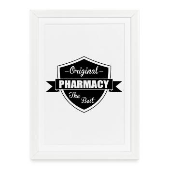 Pharmacy - Framed poster (27 × 37 cm) - white - Front