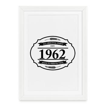 Toutes les pièces d’origine de 1962 - Affiche encadrée (27 × 37 cm) - blanc - Devant