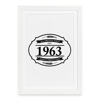 All original parts of 1963 - Framed poster (27 × 37 cm) - white - Front