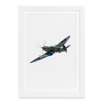 Spitfire - Framed poster (27 × 37 cm) - white - Front