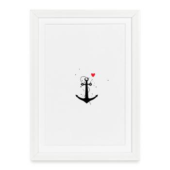Espoir, Amour, Mer - Affiche encadrée (27 × 37 cm) - blanc - Devant
