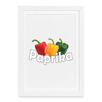 Paprika - Affiche encadrée (27 × 37 cm) - blanc - Devant