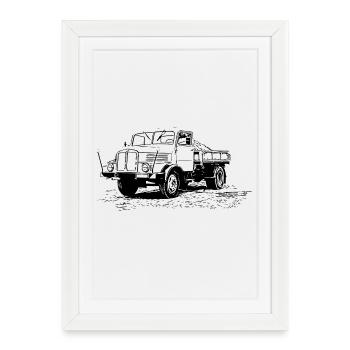 Benne BASCULANTE IFA H3 - Affiche encadrée (27 × 37 cm) - blanc - Devant