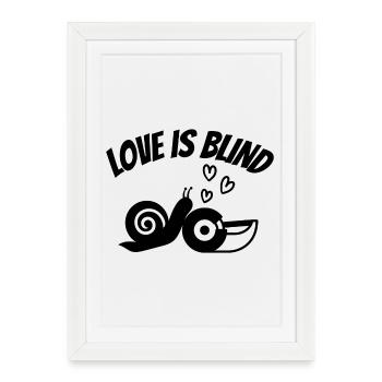 amour, amoureux, fou amoureux - Affiche encadrée (27 × 37 cm) - blanc - Devant