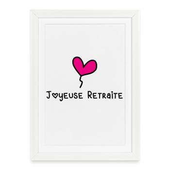 RETIREMENT. RETIREMENT. RETIRED. SENIOR. GRANNY. GRANDPA - Framed poster (27 × 37 cm) - white - Front