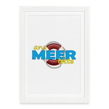 À LA MER S’IL VOUS PLAÎT - Affiche encadrée (27 × 37 cm) - blanc - Devant