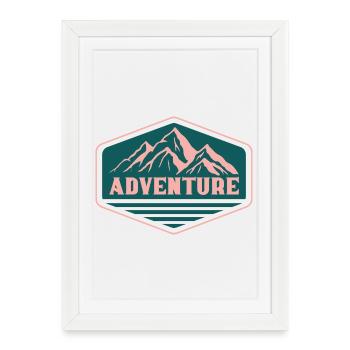 Adventure - Framed poster (27 × 37 cm) - white - Front