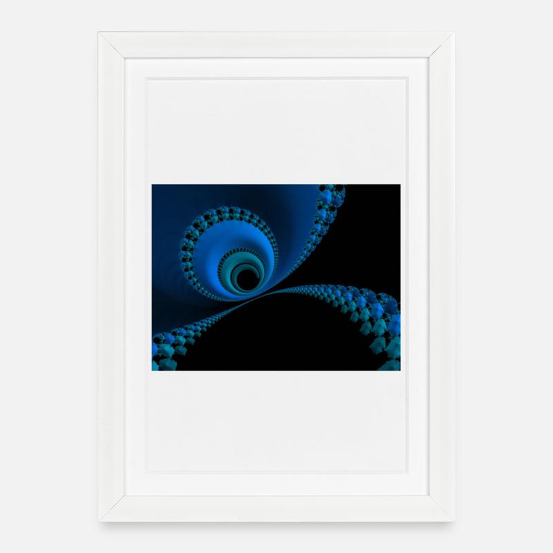 Abstraction - Affiche encadrée (27 × 37 cm) - blanc