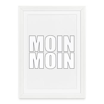 LUNE LUNAIRE - Affiche encadrée (27 × 37 cm) - blanc - Devant