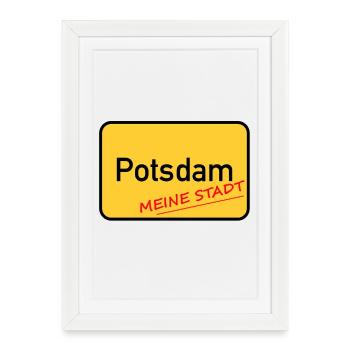 POTSDAM - MA VILLE - Affiche encadrée (27 × 37 cm) - blanc - Devant