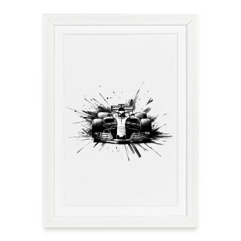 Absolute Speed - Framed poster (27 × 37 cm) - white - Front