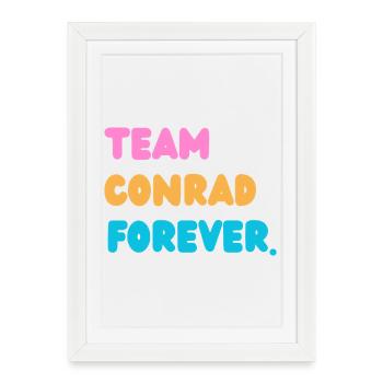 Team Été Pour Toujours - Affiche encadrée (27 × 37 cm) - blanc - Devant