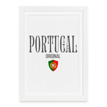 Orgueil portugais, patriote portugais - Affiche encadrée (27 × 37 cm) - blanc - Devant