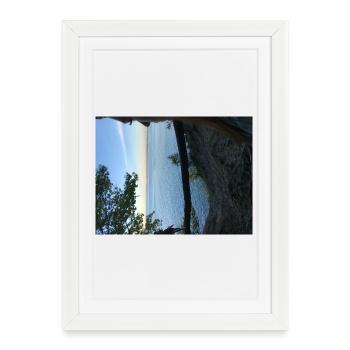 Lake view at sunset - Framed poster (27 × 37 cm) - white - Front