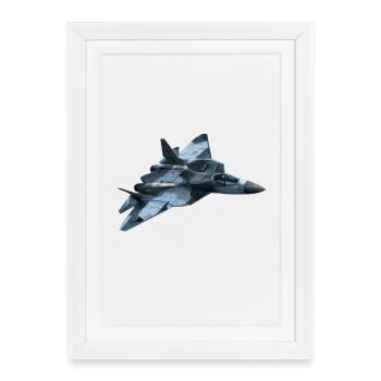 Fighter - Framed poster (27 × 37 cm) - white - Front
