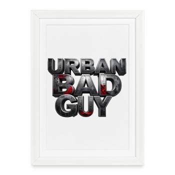 Bad Guy Urban – the player - Framed poster (27 × 37 cm) - white - Front