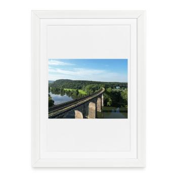 Pont ferroviaire Viaduc de la vallée de la rivière Green Herdecke - Affiche encadrée (27 × 37 cm) - blanc - Devant