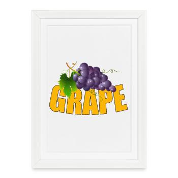 RAISIN - Affiche encadrée (27 × 37 cm) - blanc - Devant