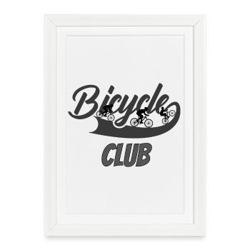 Bicycle Club Logo Print - Framed poster (27 × 37 cm) - white - Front
