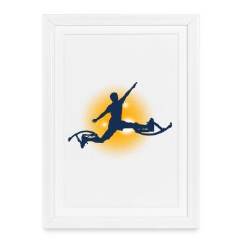 Boking Silhouette - Framed poster (27 × 37 cm) - white - Front