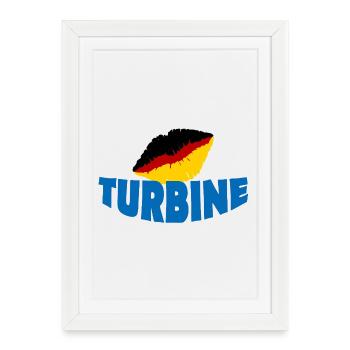 TURBINE - Framed poster (27 × 37 cm) - white - Front