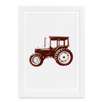 Constructeur de tracteurs - Affiche encadrée (27 × 37 cm) - blanc - Devant