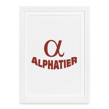 Animal alpha - Affiche encadrée (27 × 37 cm) - blanc - Devant