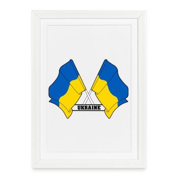 Ukraine - Affiche encadrée (27 × 37 cm) - blanc - Devant