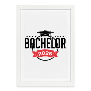 Licence 2026 Remise des diplômes - Affiche encadrée (27 × 37 cm) - blanc - Devant