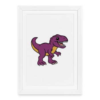 Dino - Framed poster (27 × 37 cm) - white - Front