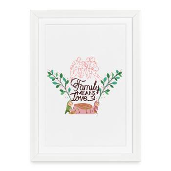 family_tree - Framed poster (27 × 37 cm) - white - Front