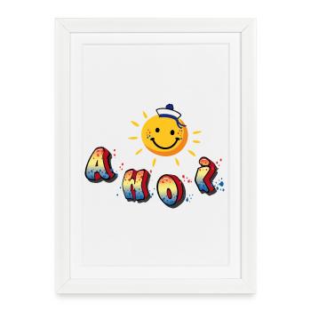 Ahoy Sunshine Carnival - Framed poster (27 × 37 cm) - white - Front