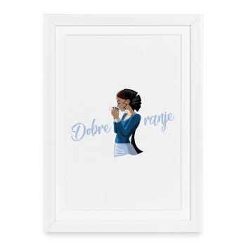 DOBRE RANJE - Framed poster (27 × 37 cm) - white - Front