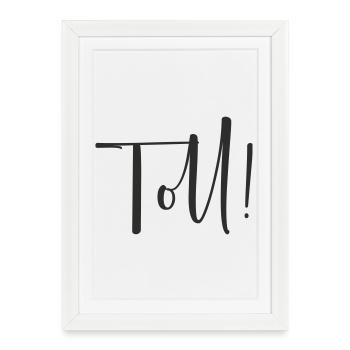 Great – Conception de texte calligraphique - Affiche encadrée (27 × 37 cm) - blanc - Devant