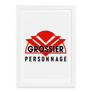 Gossier personnage - Affiche encadrée (27 × 37 cm) - blanc - Devant