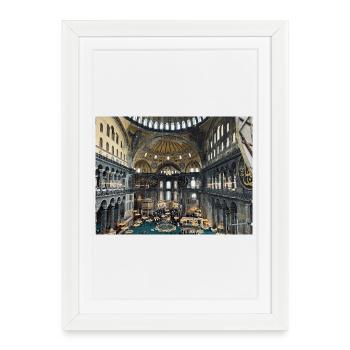 Mosaïque byzantine de Sainte-Hagia - Affiche encadrée (27 × 37 cm) - blanc - Devant