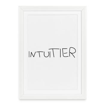IntuiTIER - Gerahmtes Poster (27 × 37 cm) - Weiß - Vorne