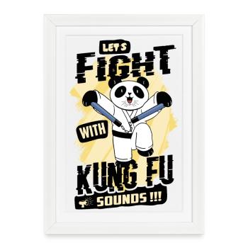 Kung Fu Panda - Affiche encadrée (27 × 37 cm) - blanc - Devant