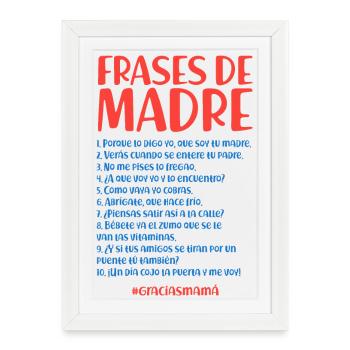 Citations de la mère - Affiche encadrée (27 × 37 cm) - blanc - Devant