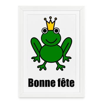FÊTE DES MÈRES. BONNE FÊTE MAMAN. MAMAN - Affiche encadrée (27 × 37 cm) - blanc - Devant