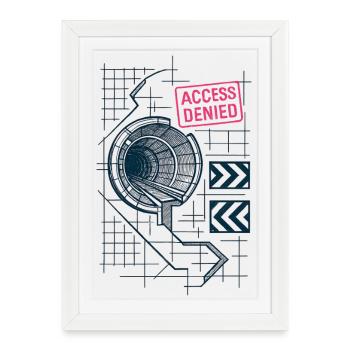 Accès Interdit - Underground - Affiche encadrée (27 × 37 cm) - blanc - Devant