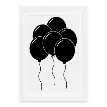 balloon - Framed poster (27 × 37 cm) - white - Front