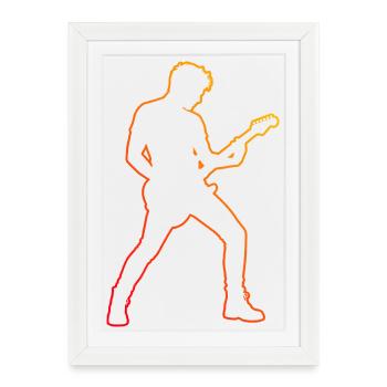 Guitar Game Gift Idea for the Guitar Player - Framed poster (27 × 37 cm) - white - Front