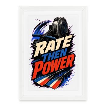 TAUX PUIS PUISSANCE - Affiche encadrée (27 × 37 cm) - blanc - Devant