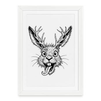 Raurackl - Affiche encadrée (27 × 37 cm) - blanc - Devant