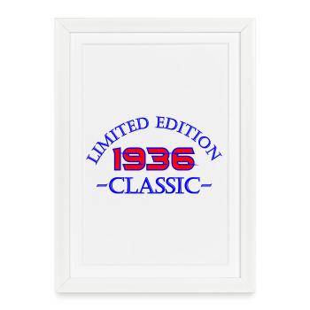 Édition Limitée Classique 1936 - Affiche encadrée (27 × 37 cm) - blanc - Devant