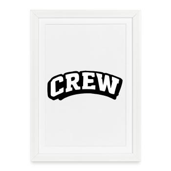 crew - Framed poster (27 × 37 cm) - white - Front