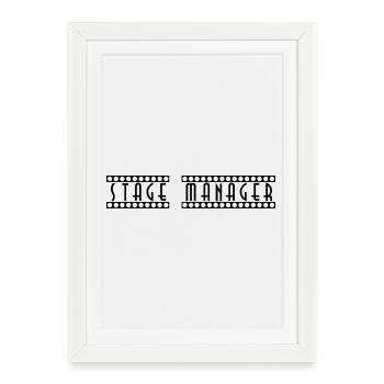 Stage_Manager - Affiche encadrée (27 × 37 cm) - blanc - Devant