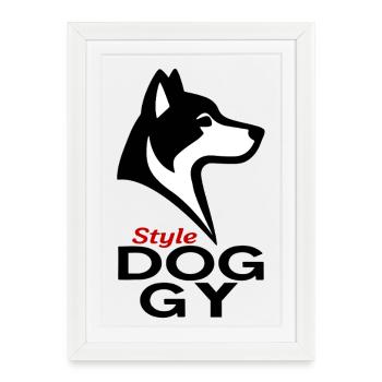 Dogstyle - Affiche encadrée (27 × 37 cm) - blanc - Devant