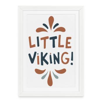 Little Viking - Framed poster (27 × 37 cm) - white - Front